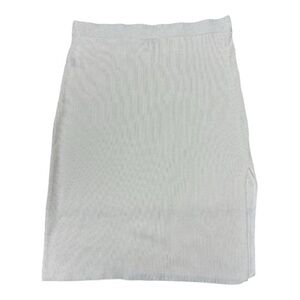 Ava & Viv Women’s Classic White Sweater Skirt with Side Slit Size XXL NWT